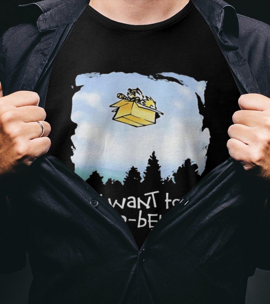 I Want To Mako Believe Calvin And Hobbes Inspired Flying Box Adventure T-Shirt