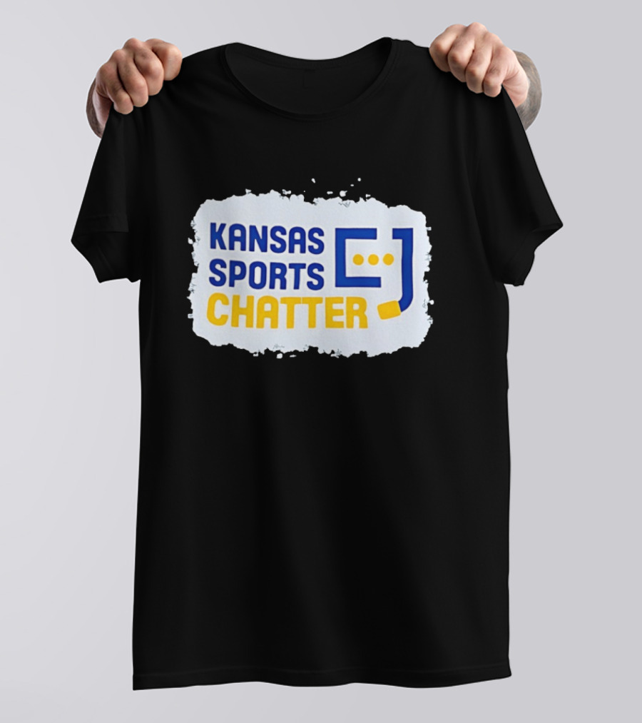 Kansas Sports Chatter Hockey Stick And Speech Bubbles T-Shirt