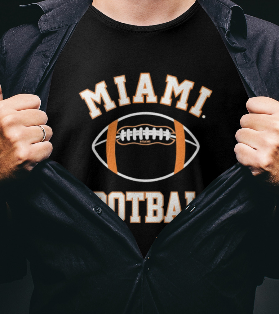Miami Hurricanes Football Team Sports Fan Gear T-Shirt