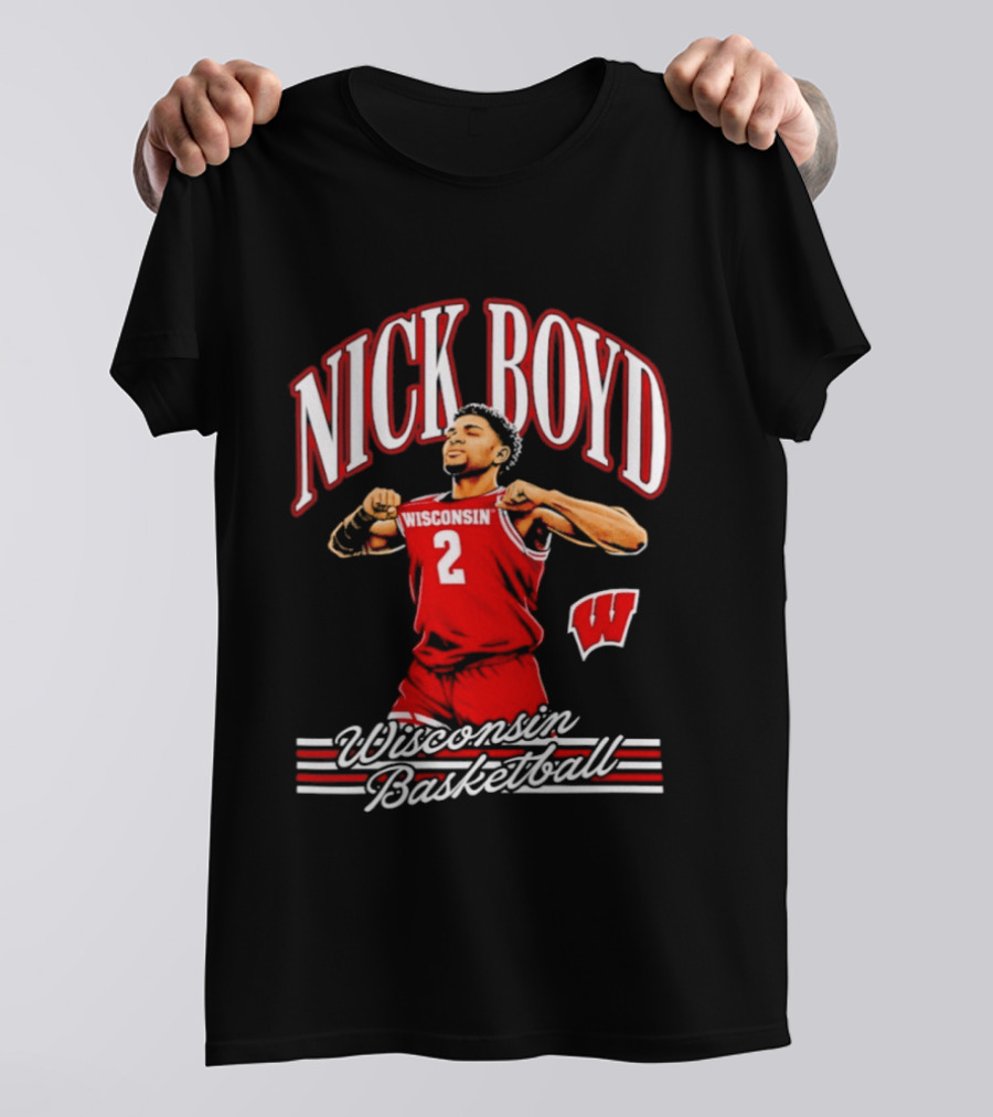 Nick Boyd Wisconsin Basketball Badgers Number 2 T-Shirt
