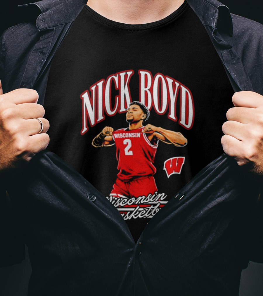 Nick Boyd Wisconsin Basketball Badgers Number 2 T-Shirt