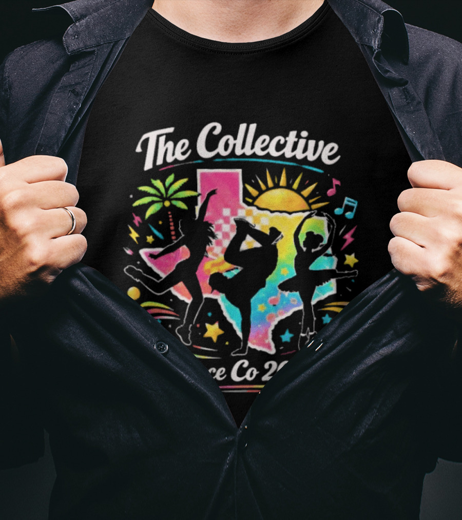 The Collective Dance Co 2026 Colorful Silhouettes And Tropical Vibes T-Shirt