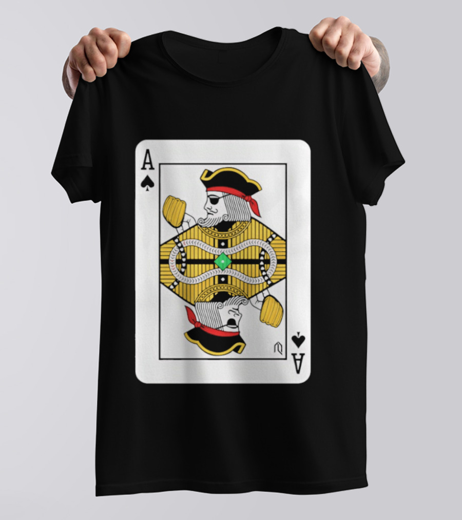 Pittsburgh Pirates Ace Of Spades Playing Card Baseball T-Shirt