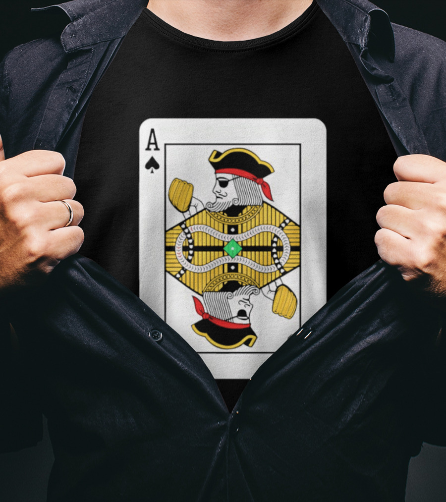 Pittsburgh Pirates Ace Of Spades Playing Card Baseball T-Shirt