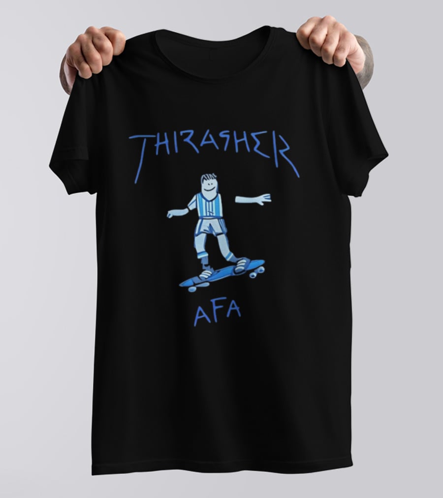 Thrasher Gonz AFA Skateboarder Cartoon T-Shirt