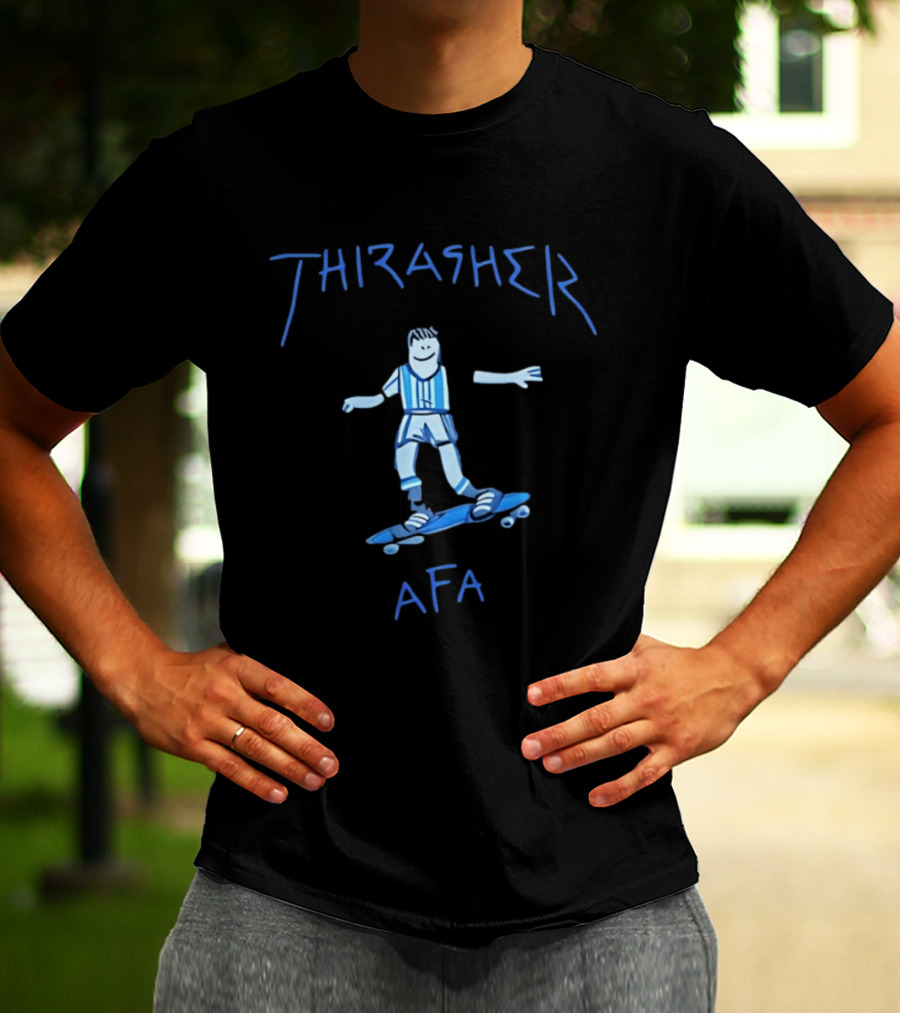 Thrasher Gonz AFA Skateboarder Cartoon T-Shirt