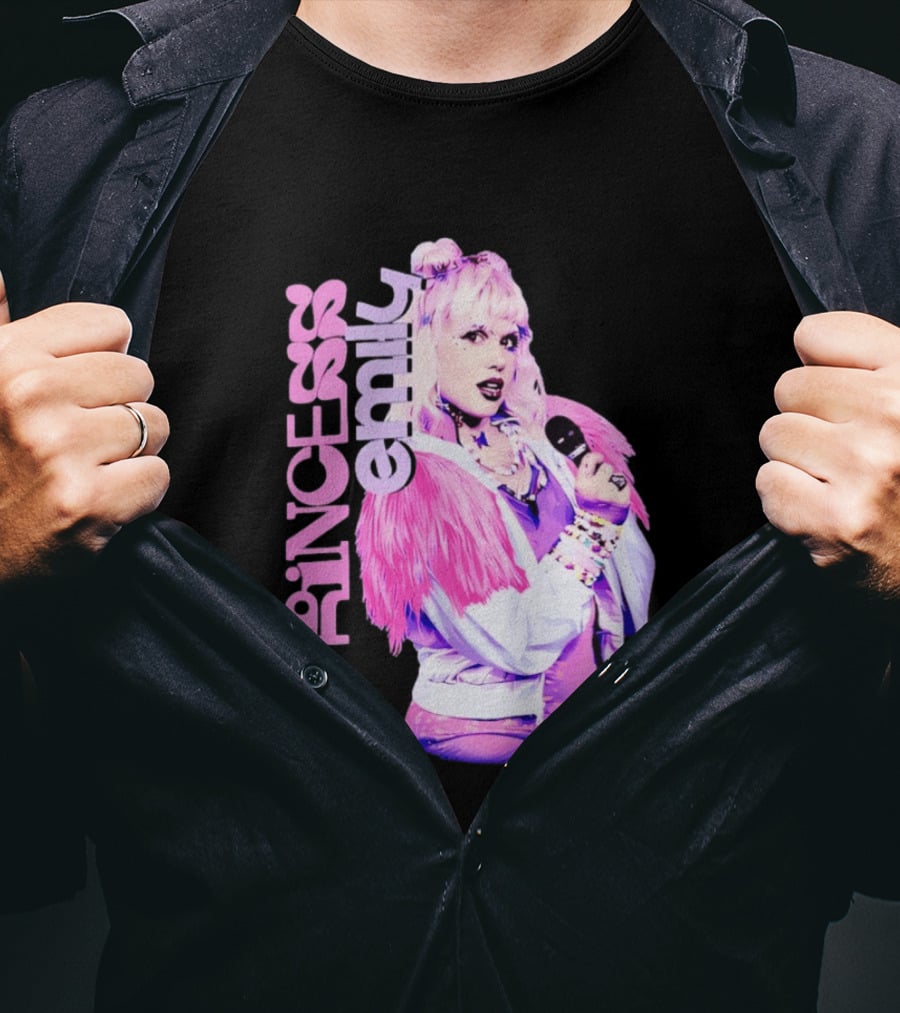 Princess Emily Pop Star Style Microphone Fashion T-Shirt