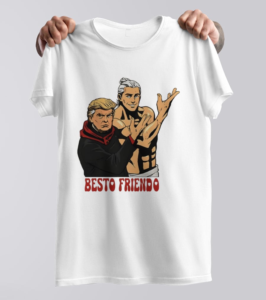 Besto Friendo Trump Anime Crossover Meme T-Shirt