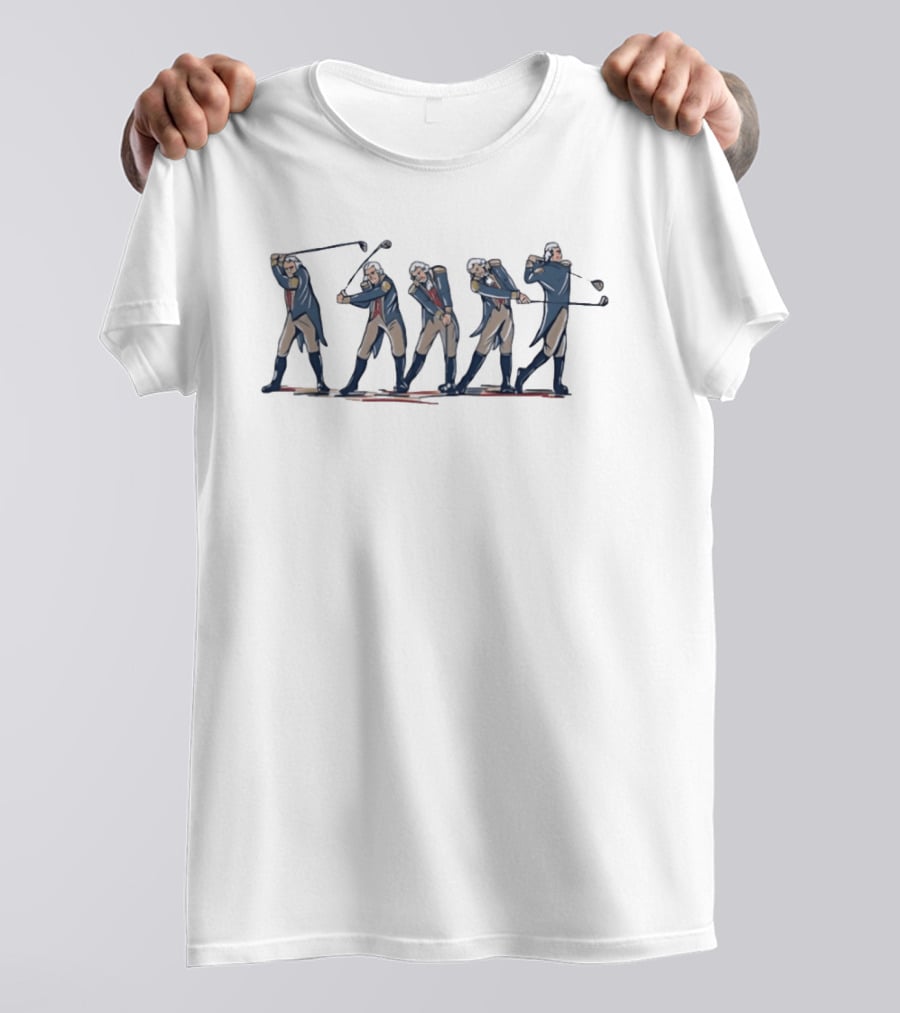 George Washington Golf Swing Sequence T-Shirt