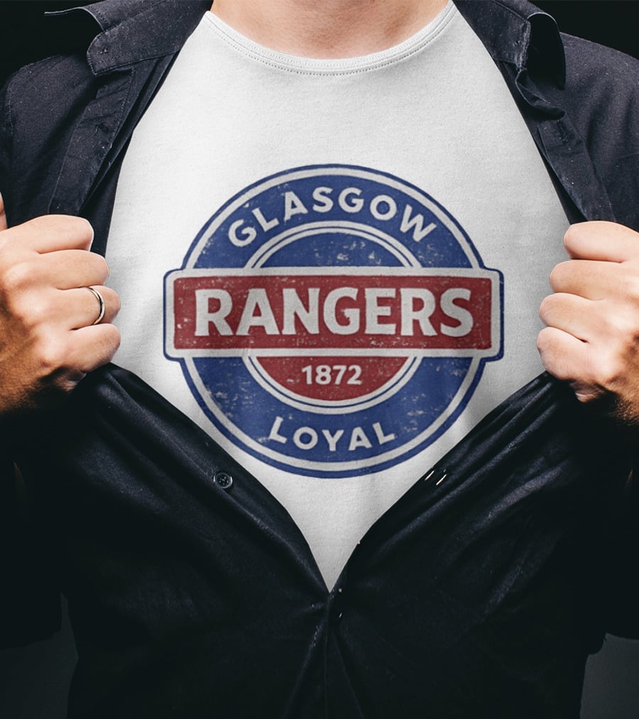 Glasgow Rangers Loyal 1872 Rangers FC Vintage Logo Football Club T-Shirt