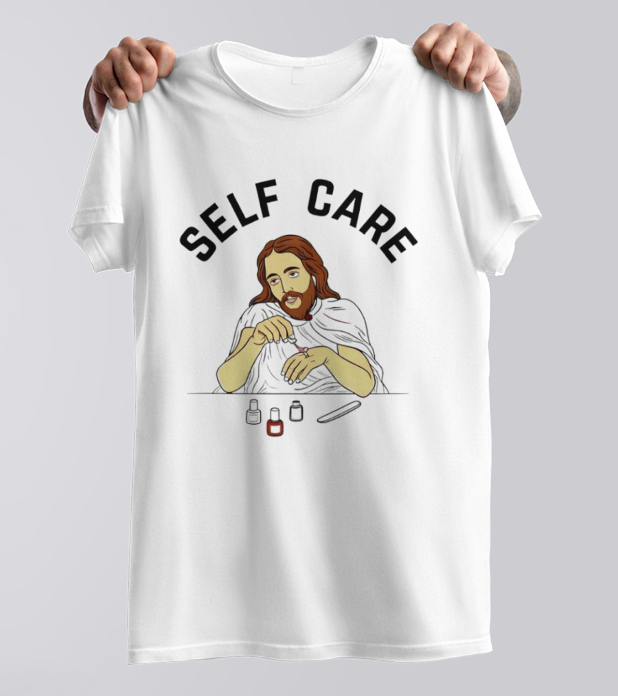Self Care Jesus Nail Polish LGBTQ Positive T-Shirt