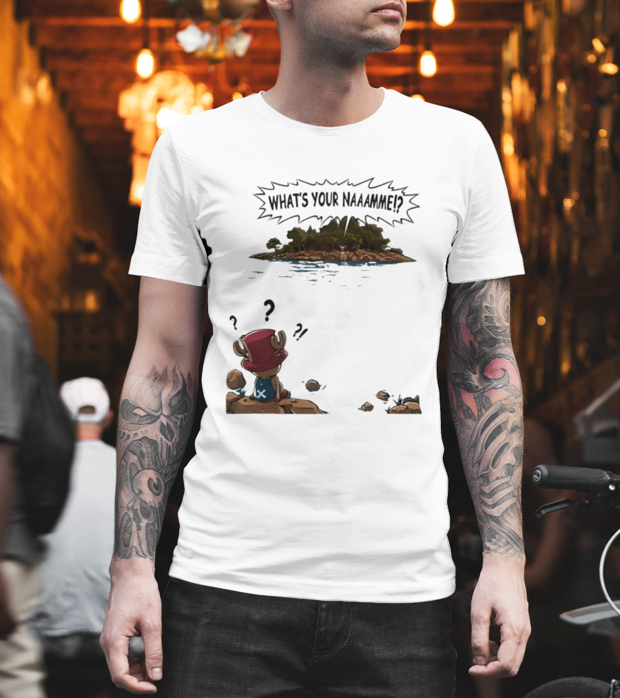 Tony Tony Chopper What's Your Name Island Question Marks T-Shirt