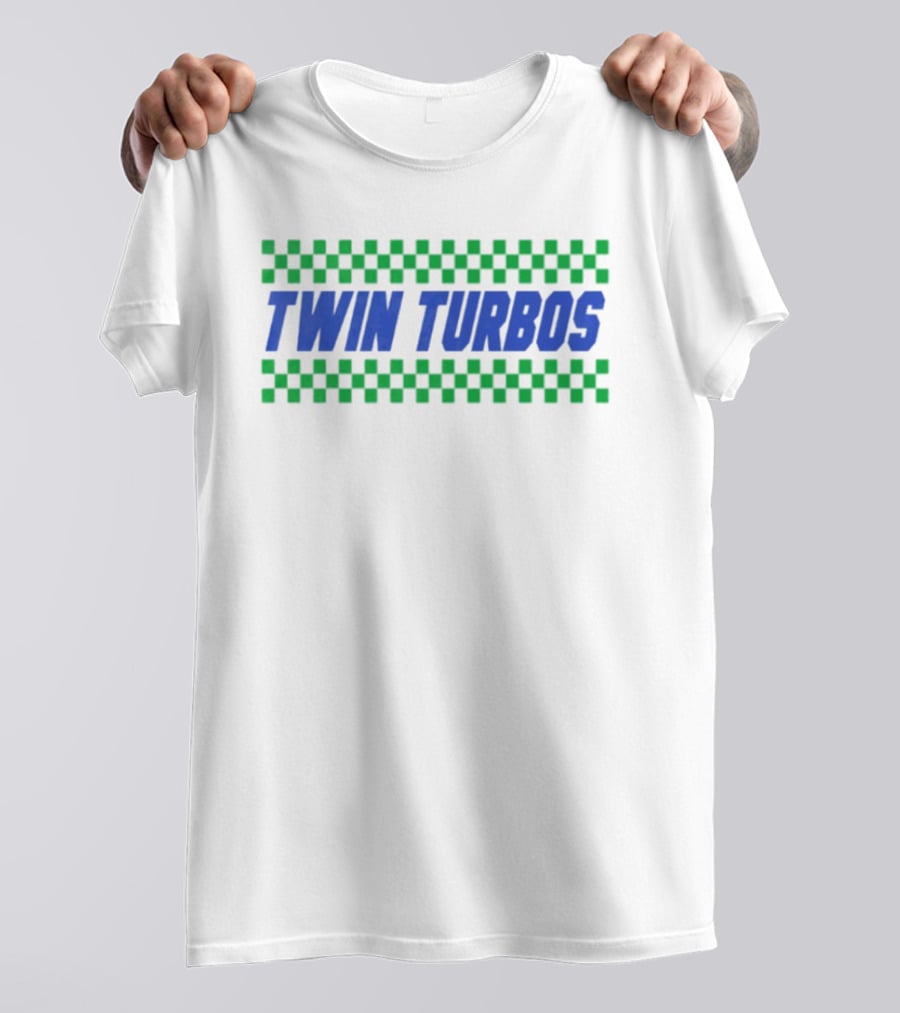 Twin Turbos Racing Checkerboard T-Shirt
