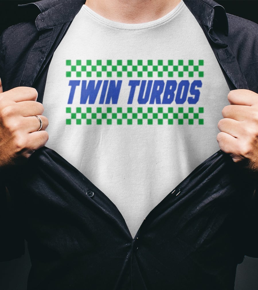 Twin Turbos Racing Checkerboard T-Shirt