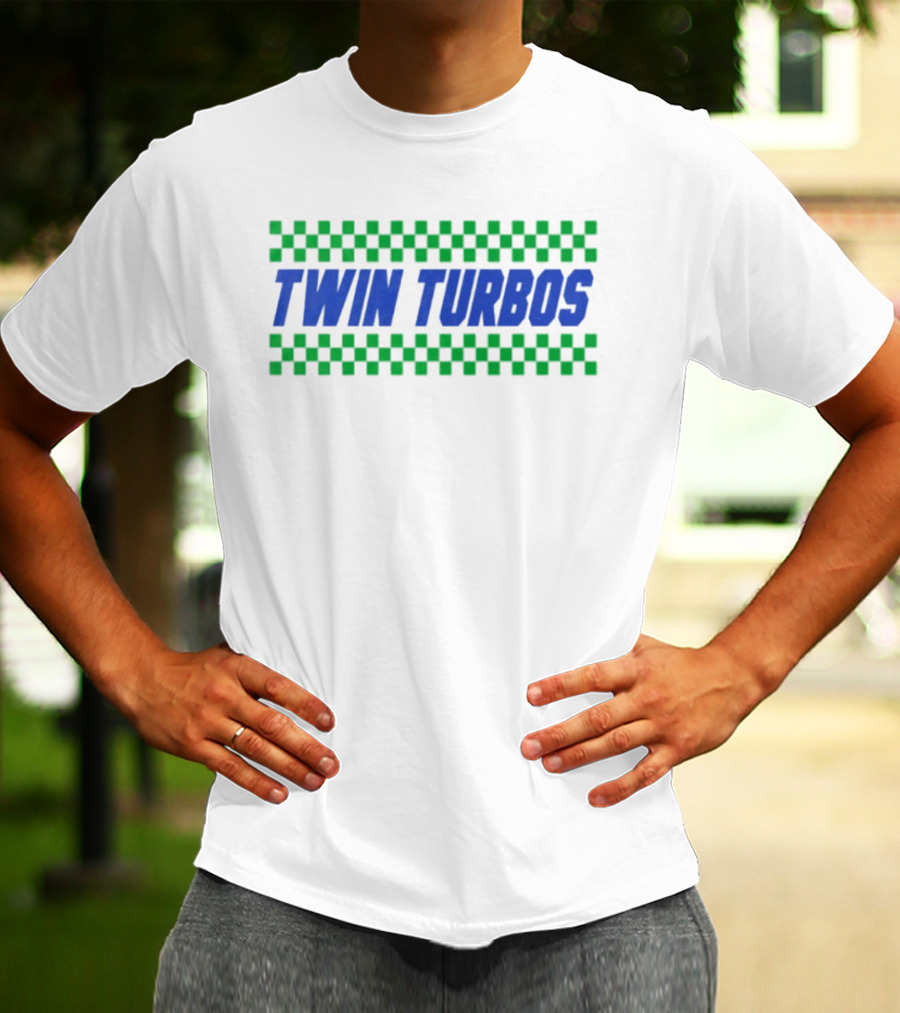 Twin Turbos Racing Checkerboard T-Shirt