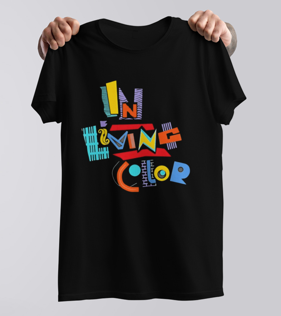 In Living Color 90s Retro Style Vivid T-Shirt