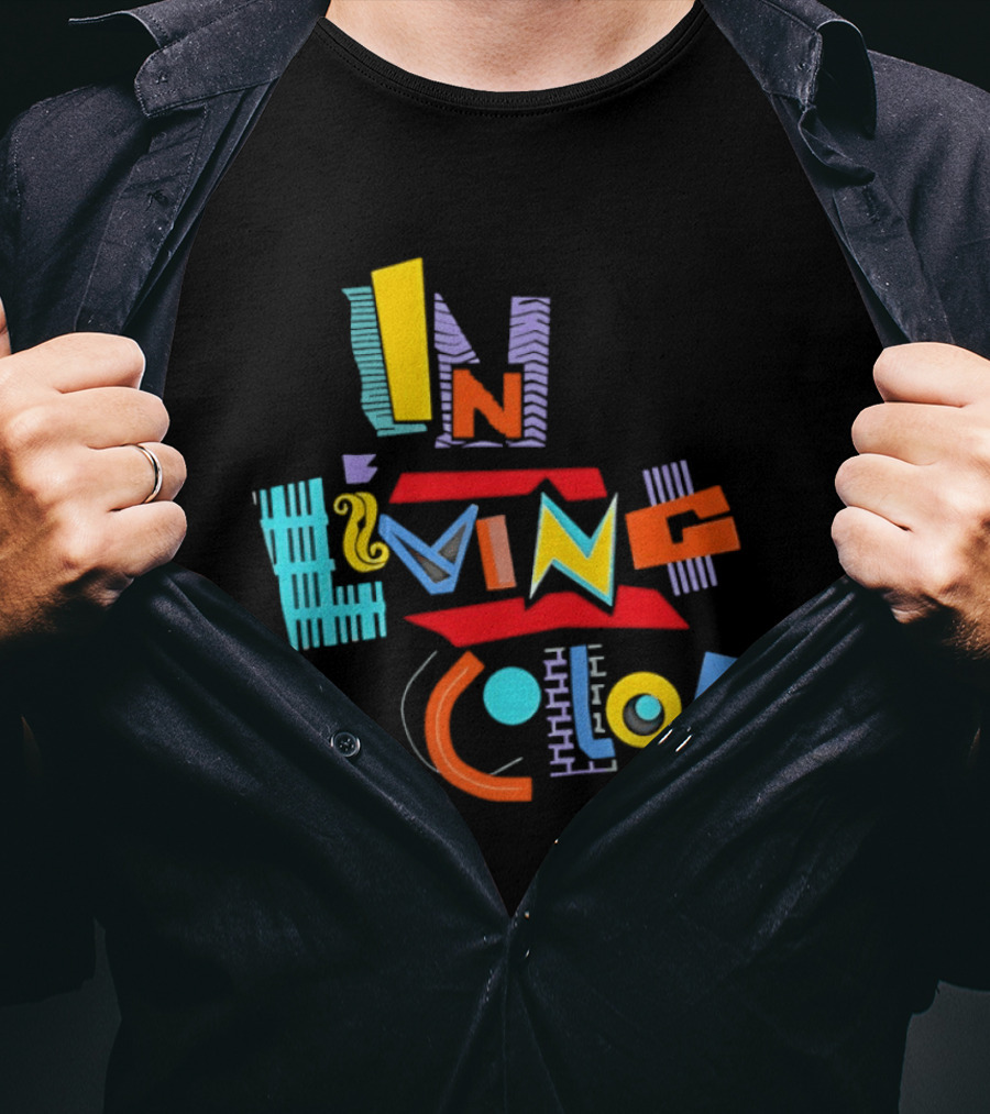 In Living Color 90s Retro Style Vivid T-Shirt
