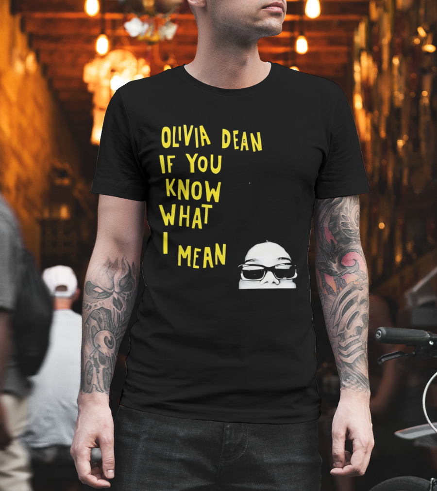Olivia Dean If You Know What I Mean Glasses Sketch T-Shirt