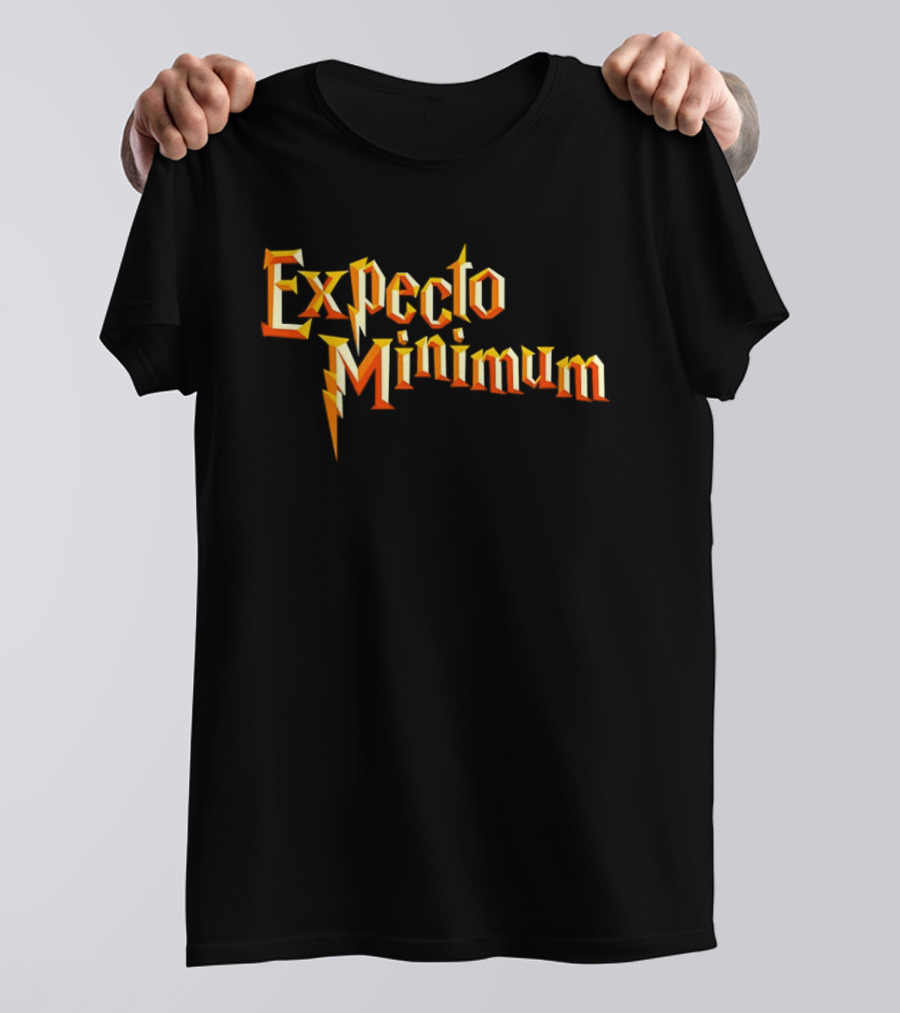 Expecto Minimum Magic Inspired Wizard Humor T-Shirt