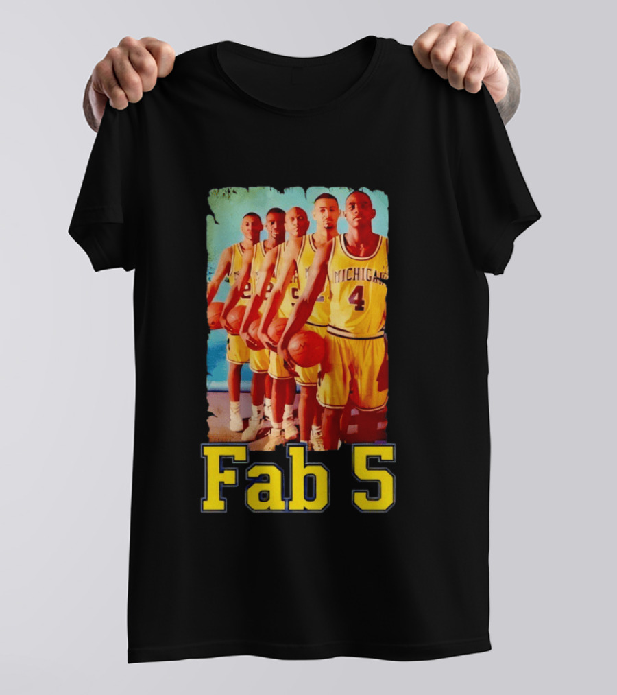 Fab Five Michigan Wolverines Basketball Fab 5 T-Shirt