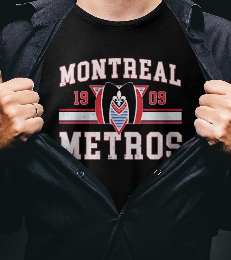 Montreal Metros 1909 Team Rivalry Hollander T-Shirt