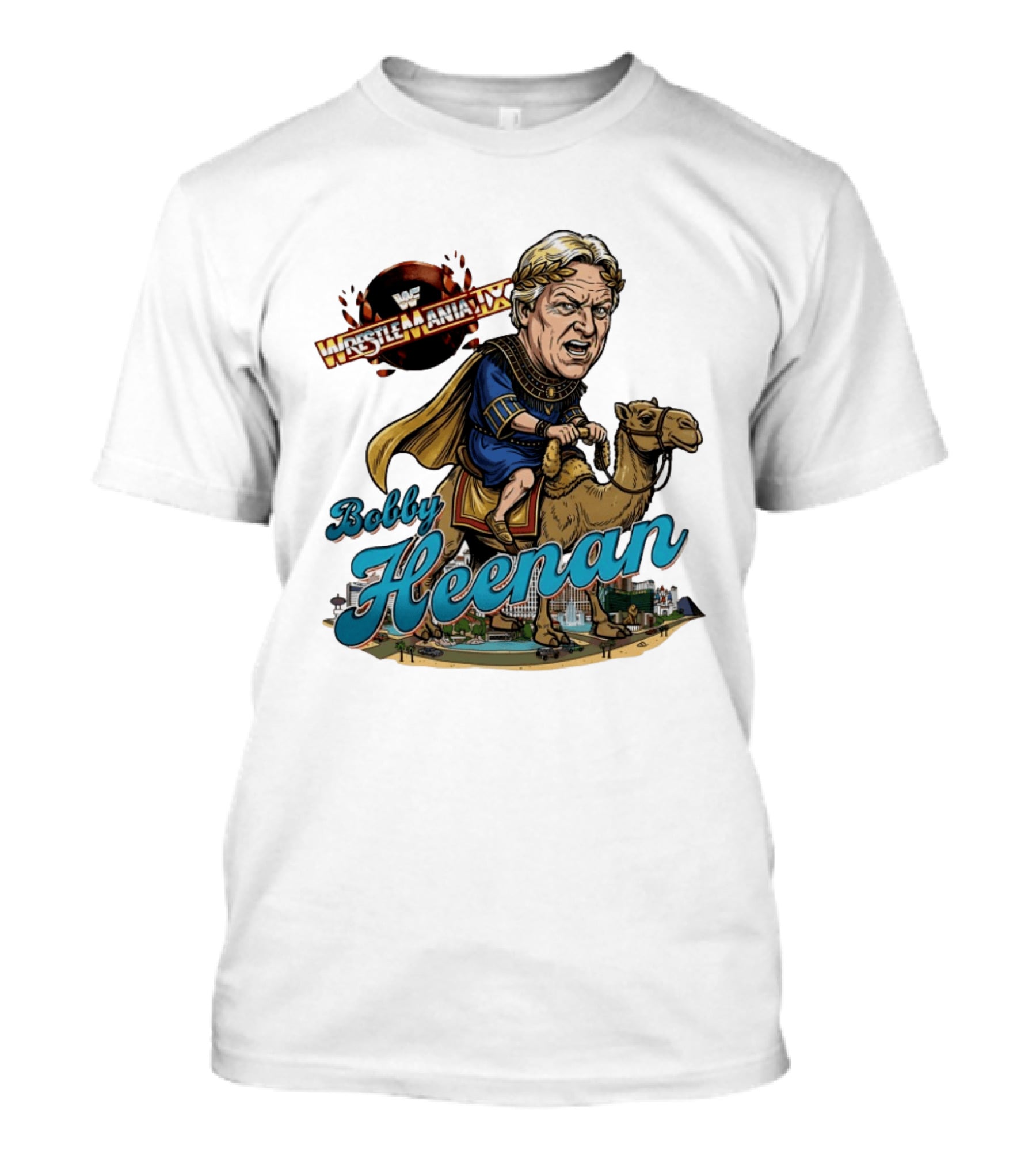 Bobby Heenan WrestleMania IX WWE Cartoon Character On Camel T-Shirt