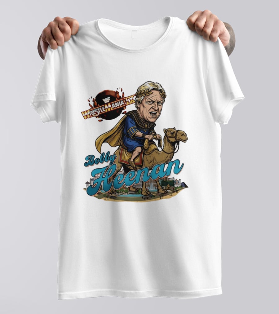 Bobby Heenan WrestleMania IX WWE Cartoon Character On Camel T-Shirt