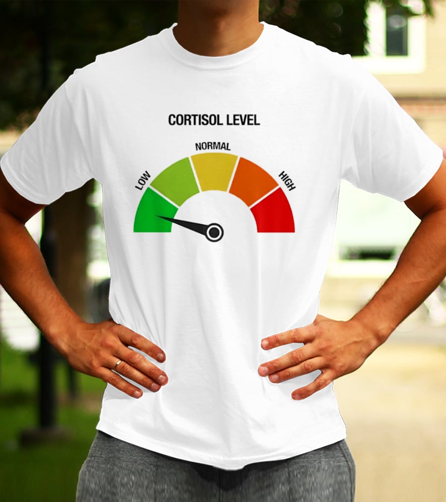 Cortisol Level Low Stress Indicator Gauge T-Shirt