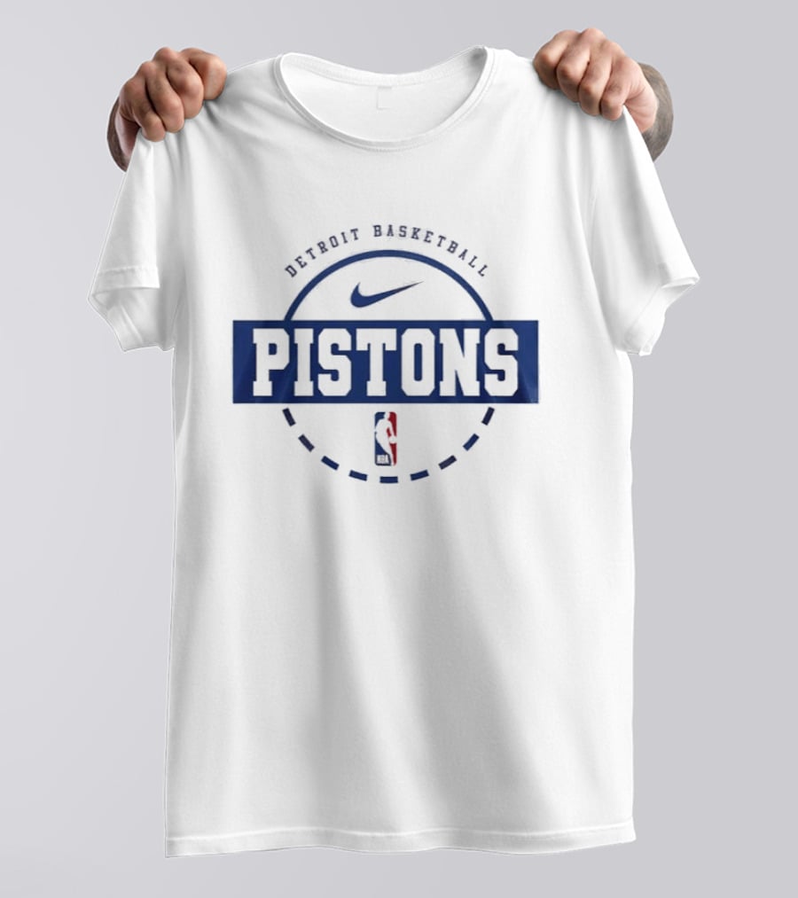 Detroit Pistons Snoopy Plays Basketball Forever Loyal Fan Nike Collaboration T-Shirt