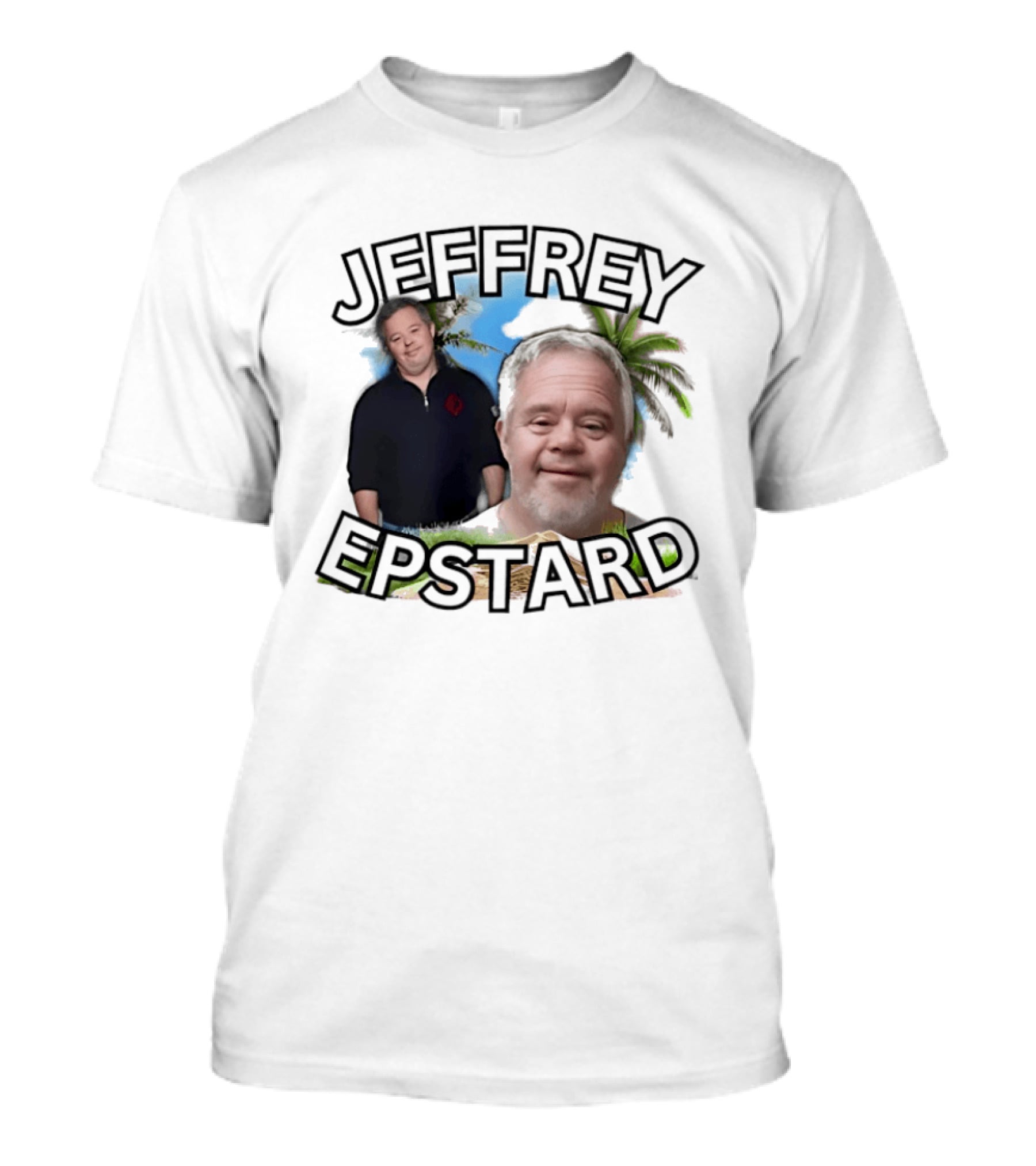 JEFFREY EPSTARD Palm Tree Tropical T-Shirt