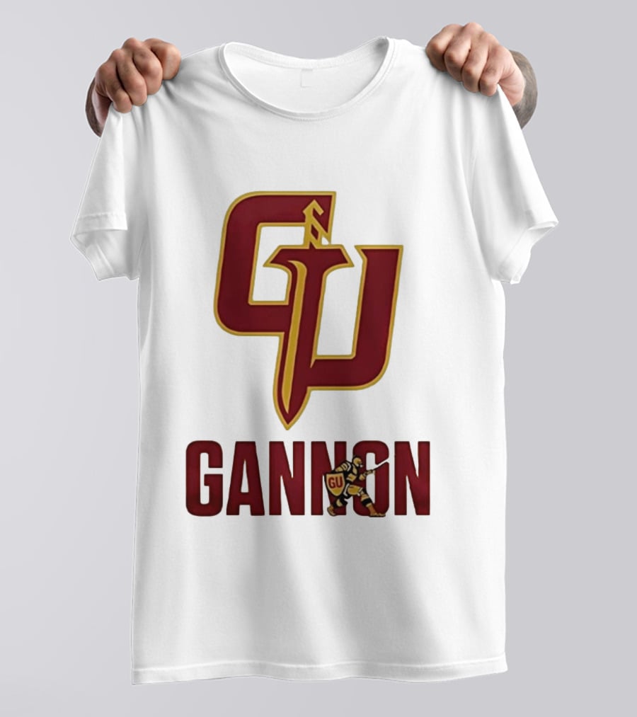 Gannon Golden Knights GU Basketball Logo With Knight T-Shirt