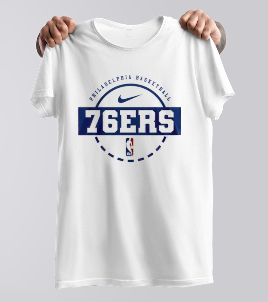 Philadelphia 76ers Snoopy Plays Basketball Forever Not Just When We Win Nike NBA 76ers T-Shirt