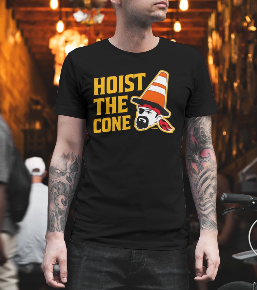 Pittsburgh Pirates Hoist The Cone Traffic Cone Hat Pirate T-Shirt