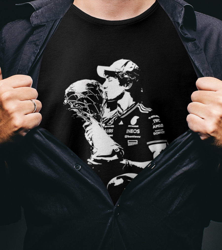 Kimi Antonelli Pole Position Victory Celebration Chinese Grand Prix T-Shirt