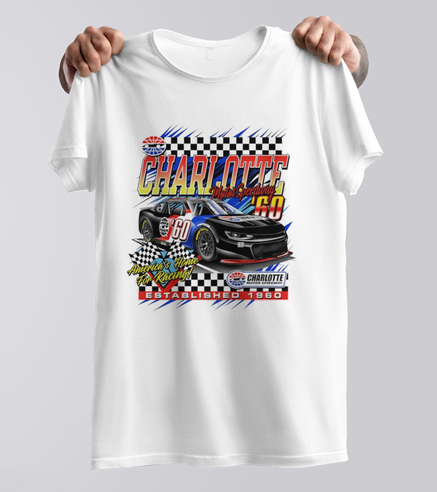 Charlotte Motor Speedway '60 America's Home For Racing Established 1960 T-Shirt