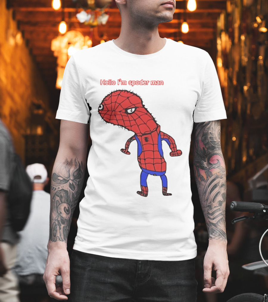 Hello I'm Spoderman Spiderman T-Shirt