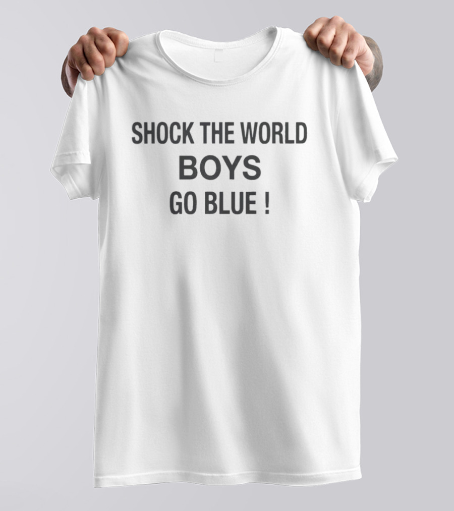 Shock The World Boys Go Blue Michigan Wolverines T-Shirt