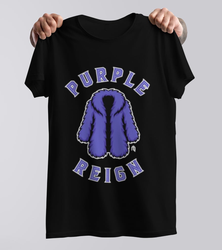 Purple Reign Colorado Rockies Fur Coat T-Shirt