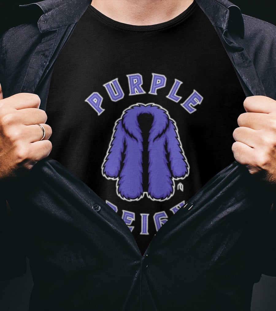Purple Reign Colorado Rockies Fur Coat T-Shirt