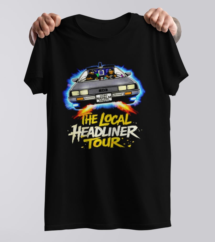 The Local Headliner Tour 80s Iconic Car Adventure T-Shirt