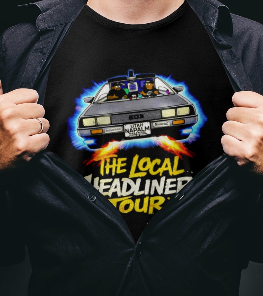 The Local Headliner Tour 80s Iconic Car Adventure T-Shirt