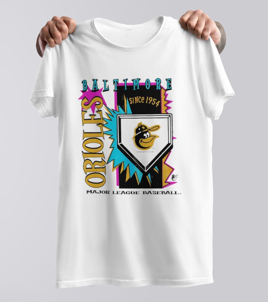 Baltimore Orioles Major League Baseball Cooperstown Neon Since 1954 T-Shirt