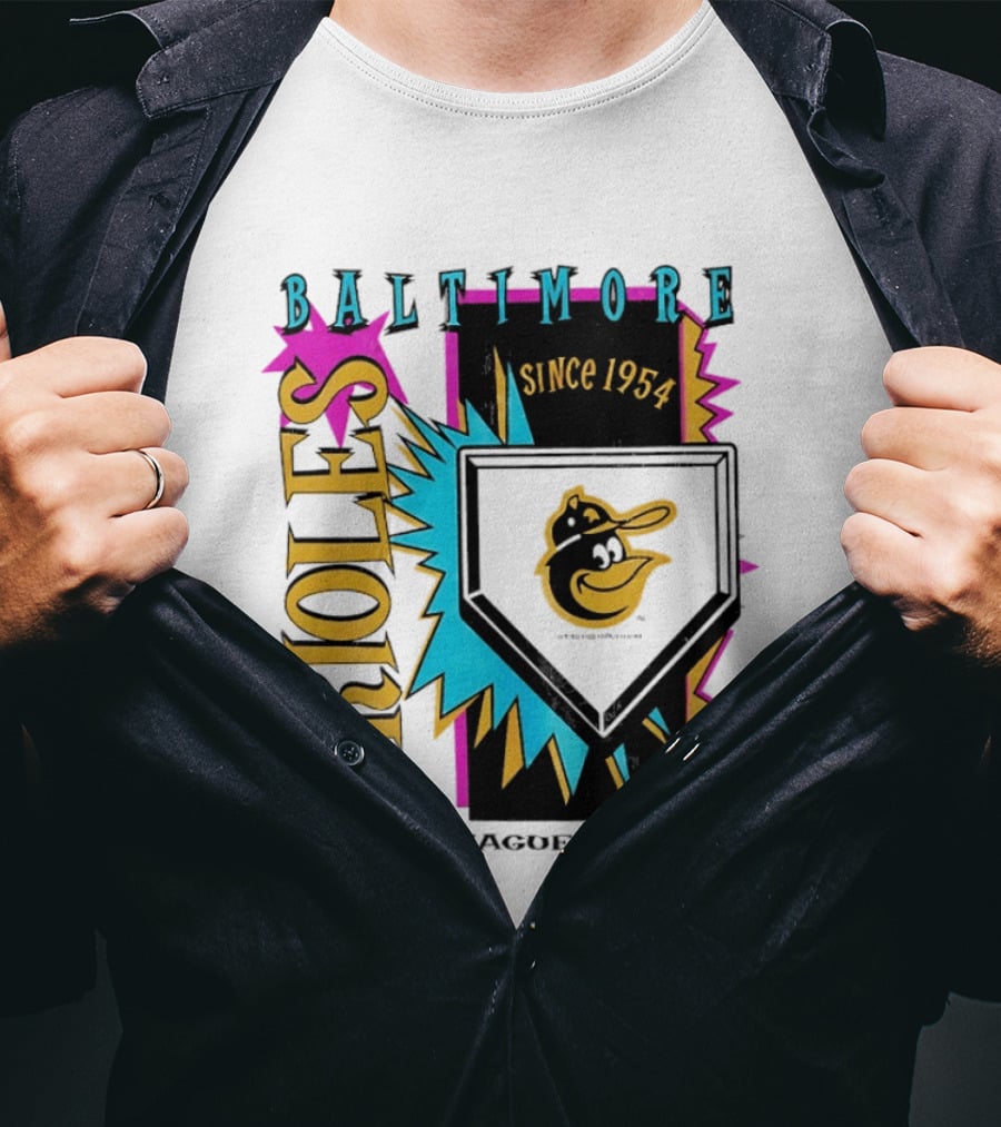 Baltimore Orioles Major League Baseball Cooperstown Neon Since 1954 T-Shirt