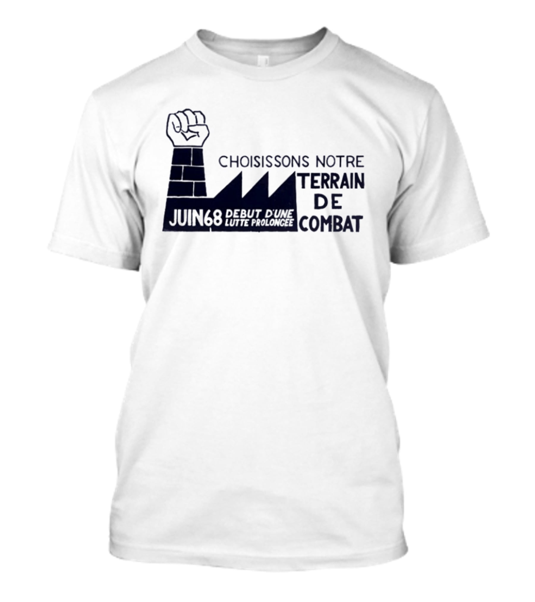 Choisissons Notre Terrain De Combat Juin 68 Début D'une Lutte Prolongée Fist Factory T-Shirt