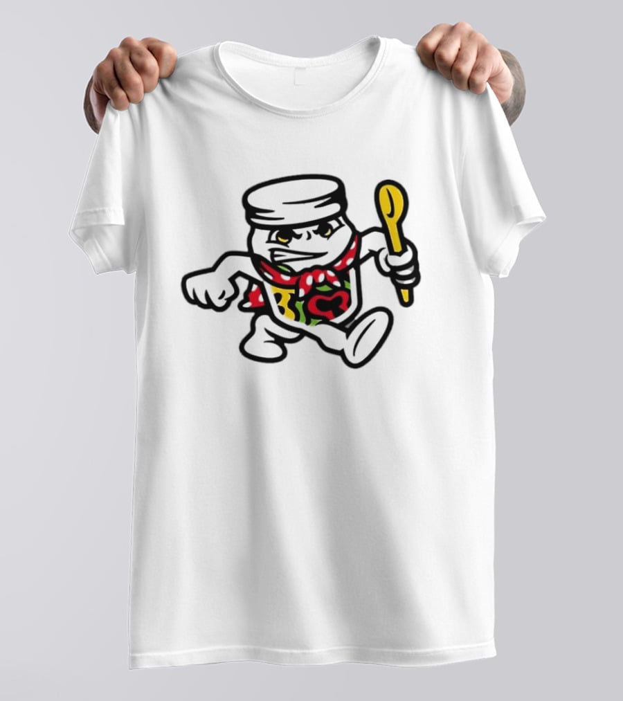 Peppers In Oil Jar Character With Spoon T-Shirt