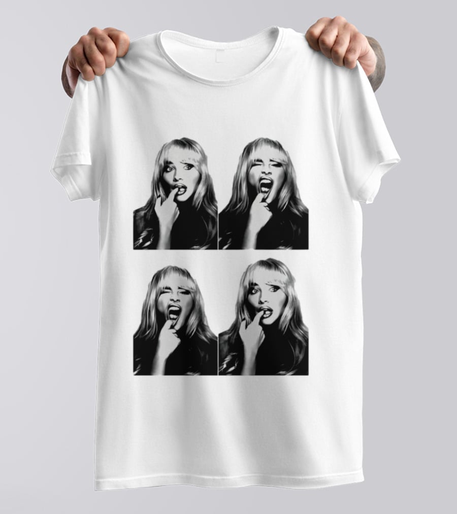 Sabrina Carpenter Photobooth Black And White Expressions T-Shirt