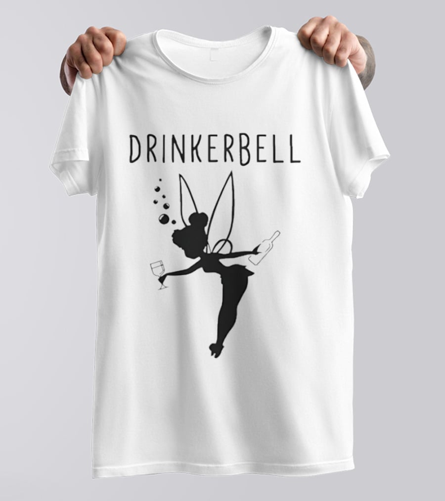 Drinkerbell Tinker Bell Whisky Beer Shadow Fairy T-Shirt