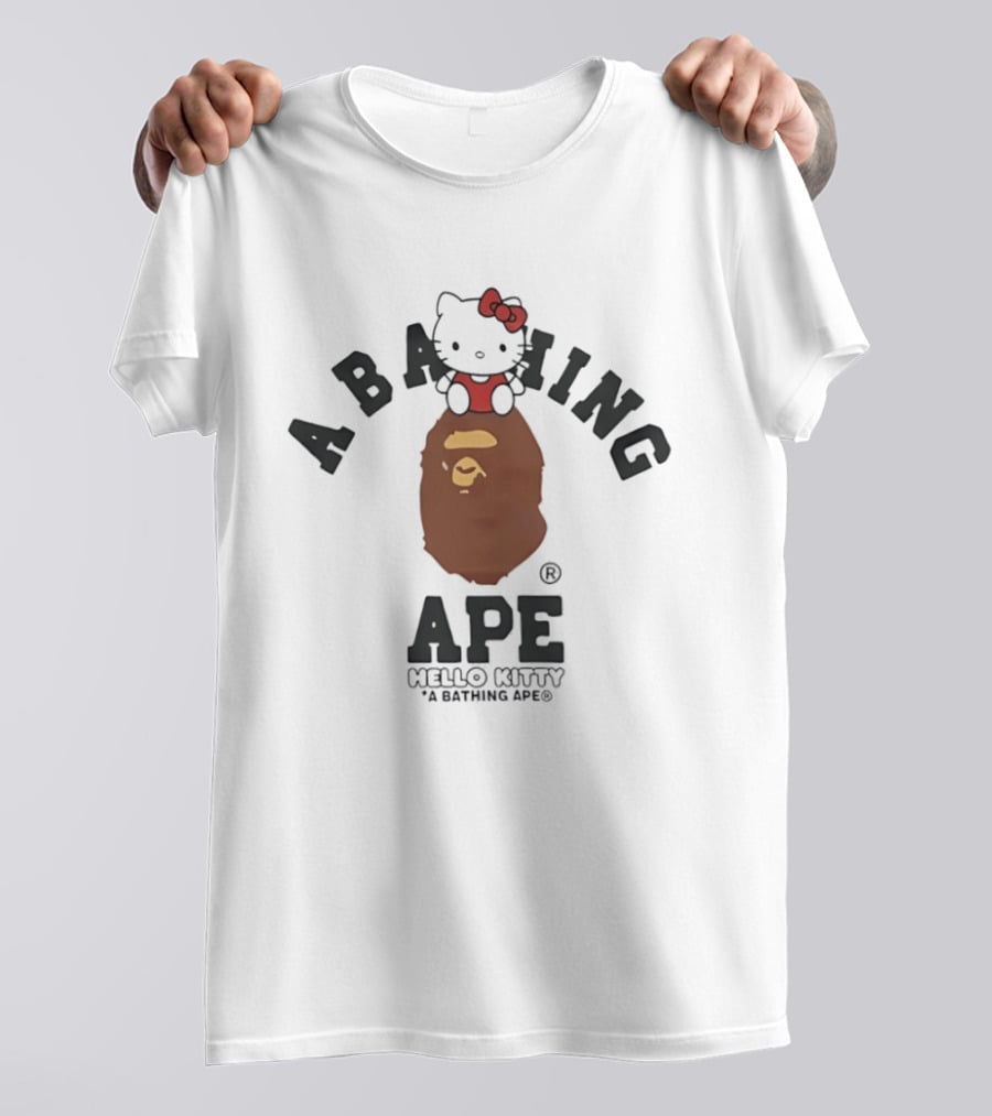A Bathing Ape Sanrio Hello Kitty Collaboration T-Shirt