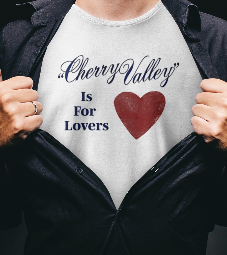 Cherry Valley Is For Lovers Heart Shape Carter Faith T-Shirt