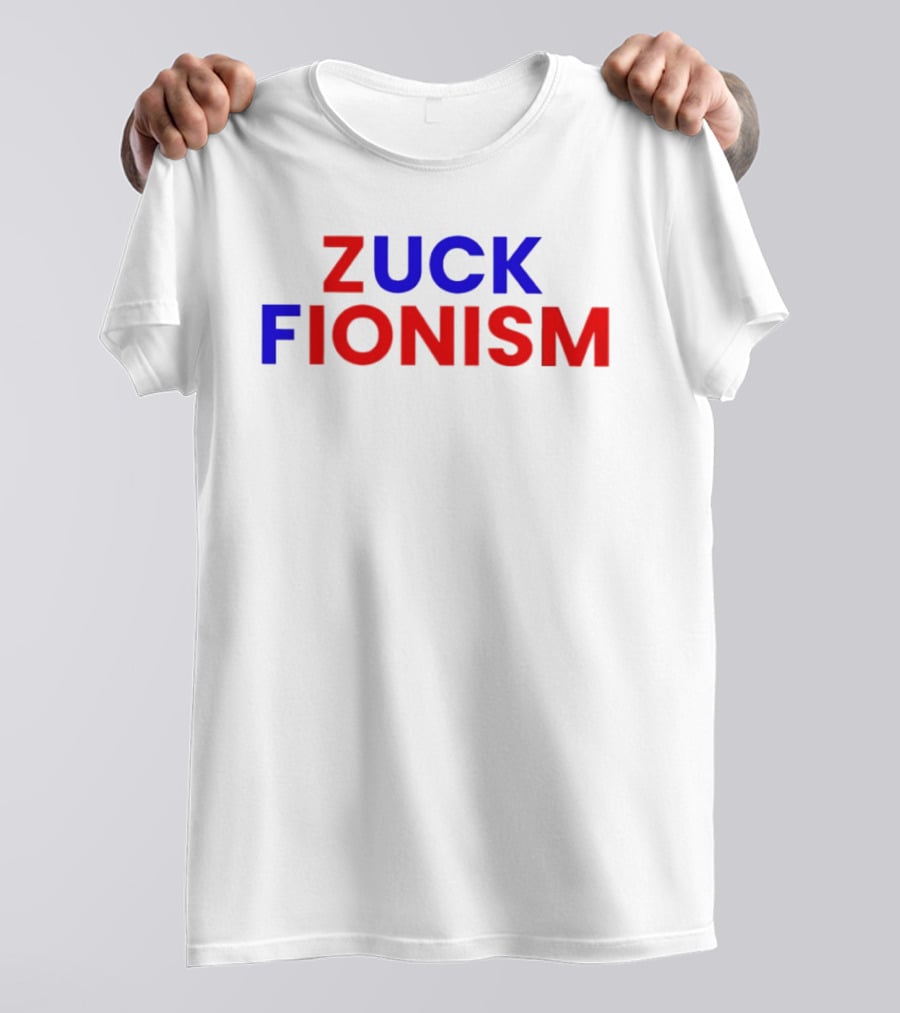 F*** Zuck Fionism Blue Red T-Shirt